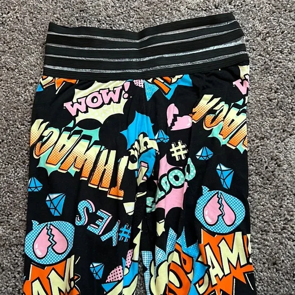 Colorful Graphic Print Women's Pants - Picture 2 of 3